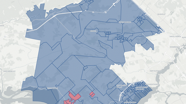 2018 Mirabel poll map
