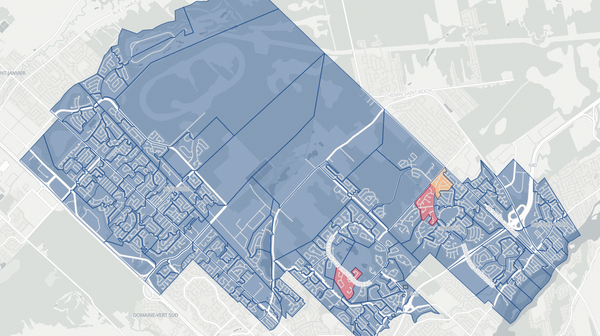 2018 Blainville poll map