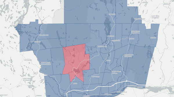 2018 Papineau poll map