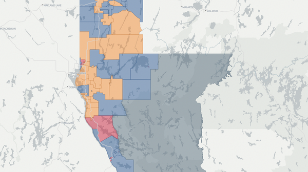 2018 Rouyn-Noranda-Témiscamingue poll map