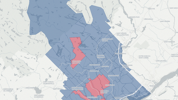 2018 Maskinongé poll map