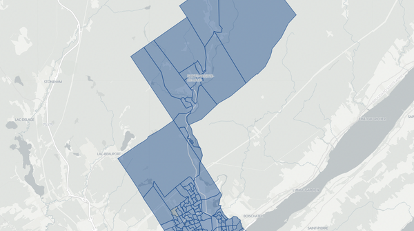2018 Montmorency poll map