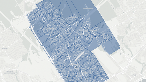 2018 Charlesbourg poll map