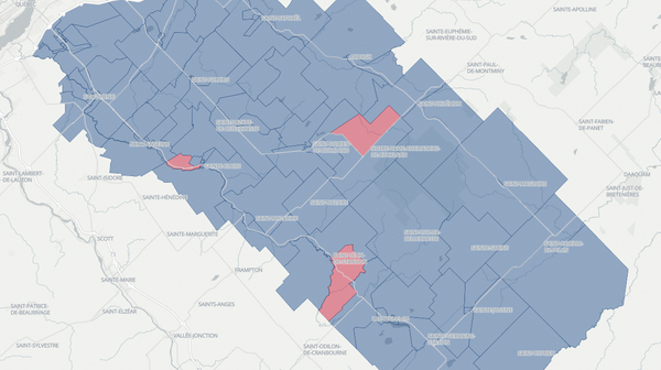 2018 Bellechasse poll map