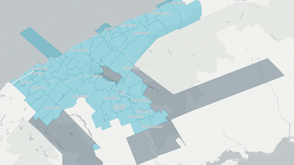 2018 Matane-Matapédia poll map