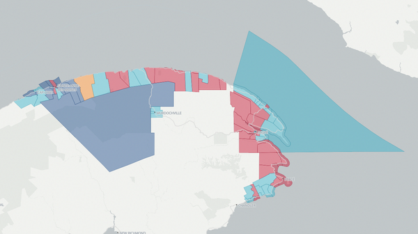 2018 Gaspé poll map