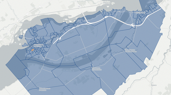 2022 Beauharnois poll map