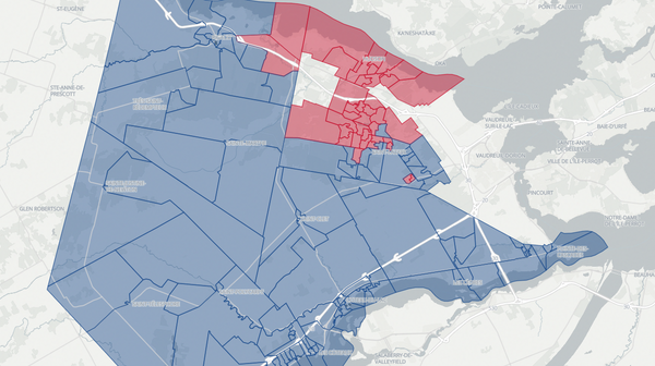 2022 Soulanges poll map