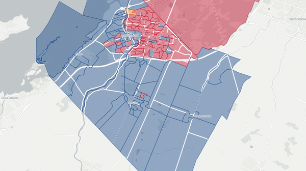 2022 Châteauguay poll map