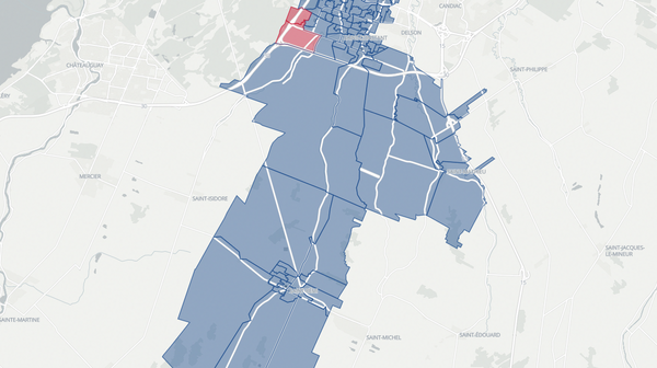 2022 Sanguinet poll map