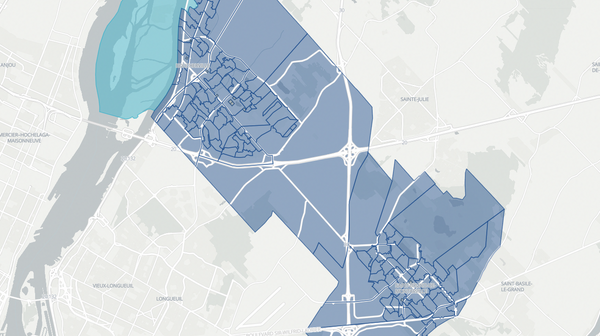2022 Montarville poll map
