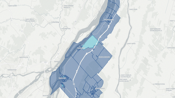 2022 Verchères poll map