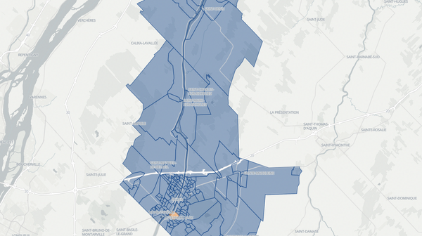 2022 Borduas poll map