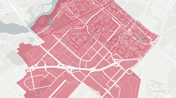 2022 Saint-Laurent poll map