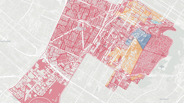 2022 Mont-Royal-Outremont poll map
