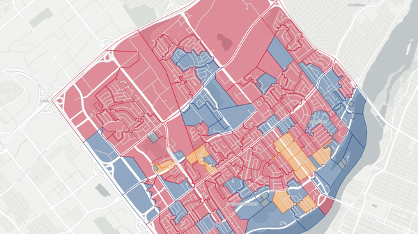 2022 Laval-des-Rapides poll map
