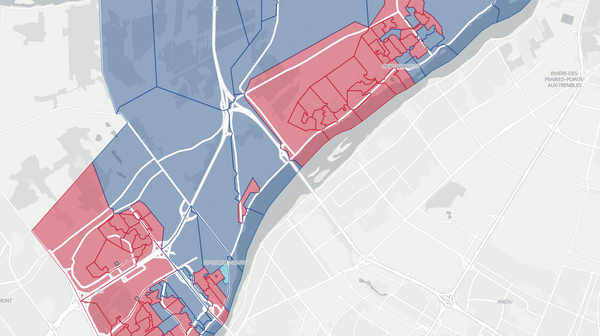 2022 Mille-Îles poll map