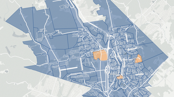 2022 Saint-Jérôme poll map