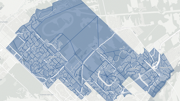 2022 Blainville poll map