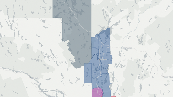 2022 Gatineau poll map