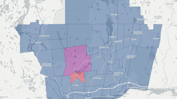 2022 Papineau poll map
