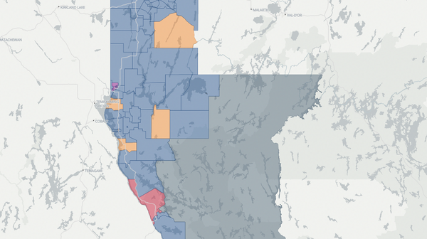 2022 Rouyn-Noranda-Témiscamingue poll map