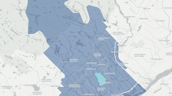 2022 Maskinongé poll map