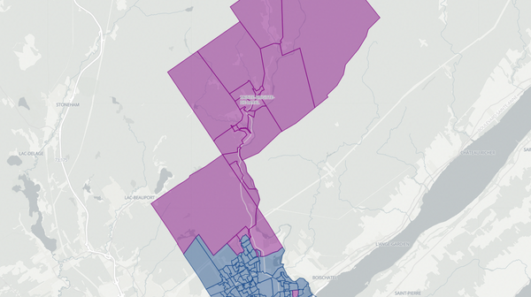 2022 Montmorency poll map