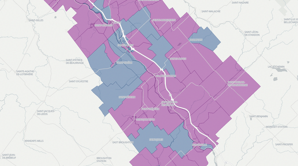 2022 Beauce-Nord poll map