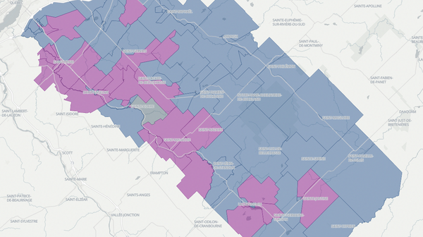 2022 Bellechasse poll map