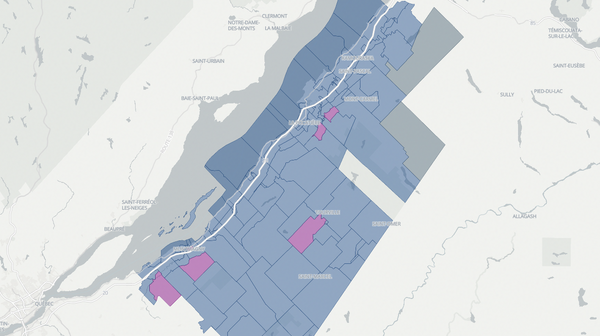 2022 Côte-du-Sud poll map