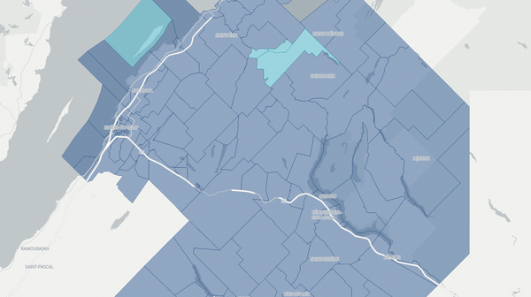 2022 Rivière-du-Loup-Témiscouata poll map