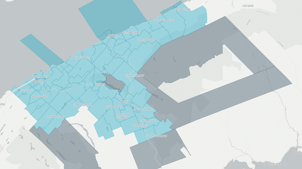 2022 Matane-Matapédia poll map