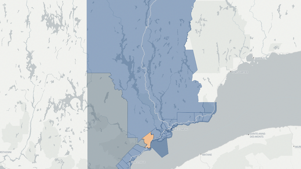 2022 René-Lévesque poll map