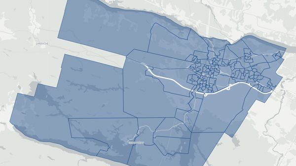 2022 Jonquière poll map