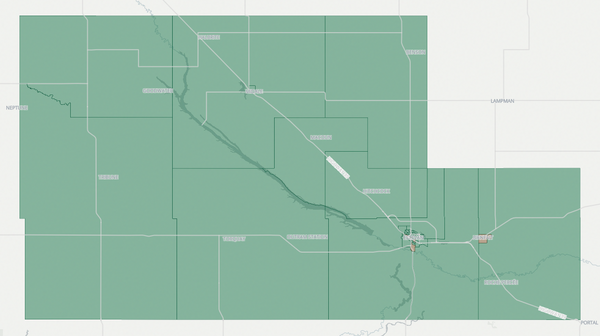 2020 Estevan poll map