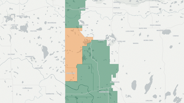 2020 Lloydminster poll map