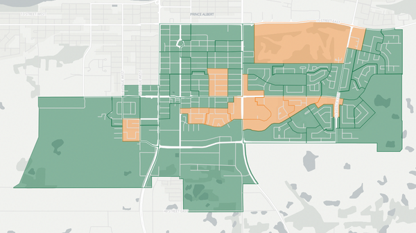 2020 Prince Albert Carlton poll map