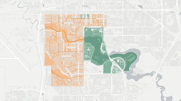 2020 Regina Lakeview poll map