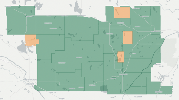 2020 Rosthern-Shellbrook poll map