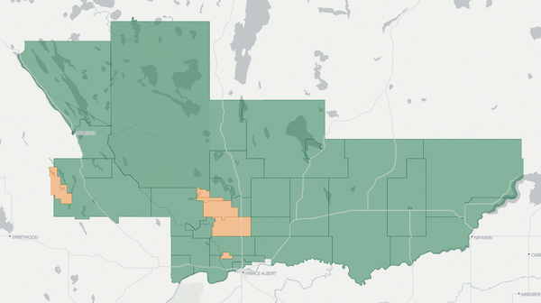 2020 Saskatchewan Rivers poll map