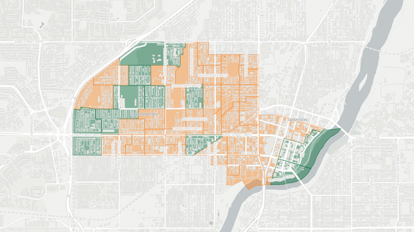 2020 Saskatoon Centre poll map