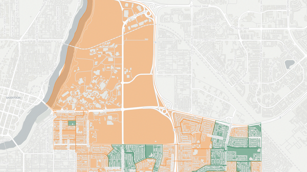 2020 Saskatoon University poll map