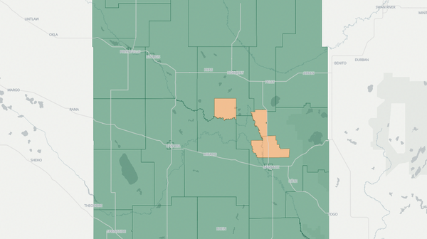 2020 Canora-Pelly poll map