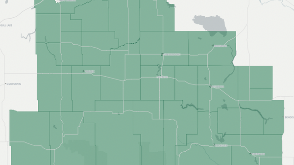 2020 Wood River poll map