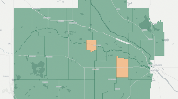 2020 Cut Knife-Turtleford poll map