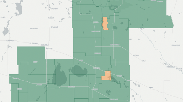 2024 Kelvington-Wadena poll map
