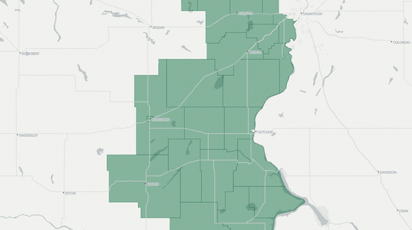 2024 Rosetown-Delisle poll map